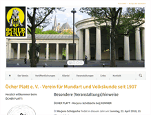 Tablet Screenshot of oecher-platt.de